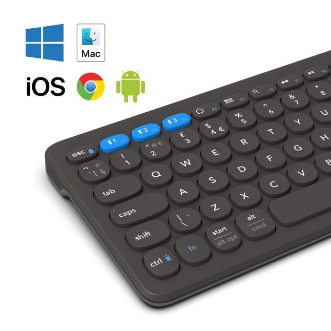 Muu arvutitarvik Zagg  ZAGG Pro Keyboard Mid Size-Charcoal-UK (wireless charging on mat)