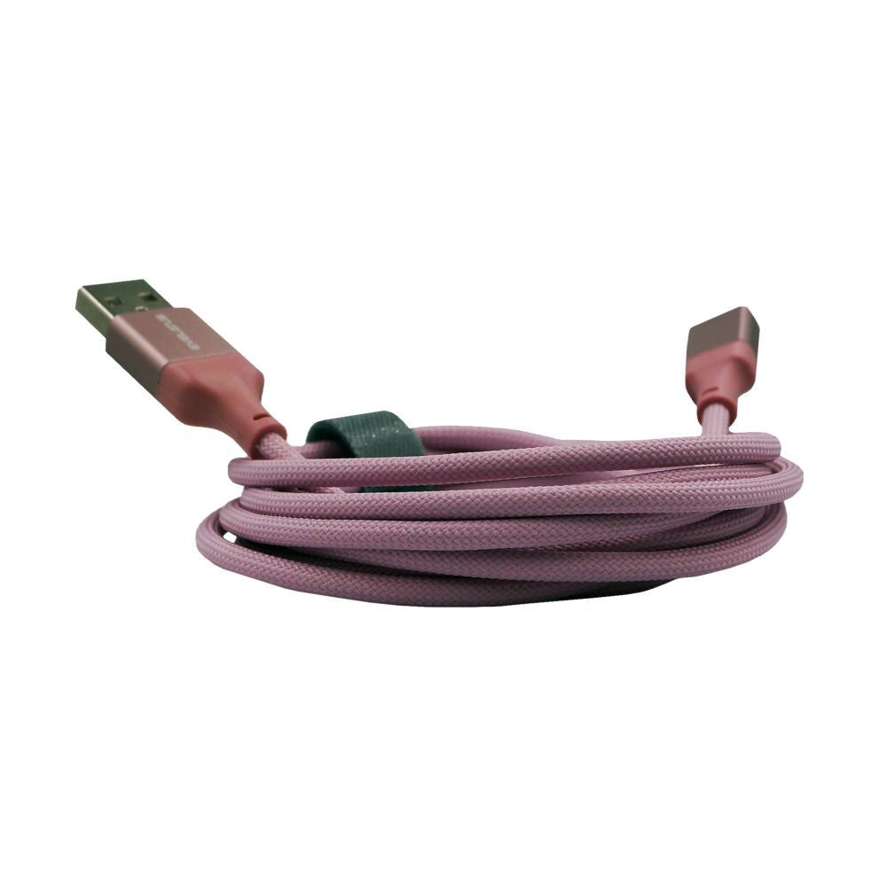 Cable Evelatus  Cable USB A to C 2M Aluminum housing braiding Pink Pink