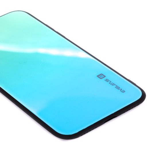 Чехол на заднюю панель Evelatus Apple iPhone X/Xs Gradient Glass Case 6 Lagoon