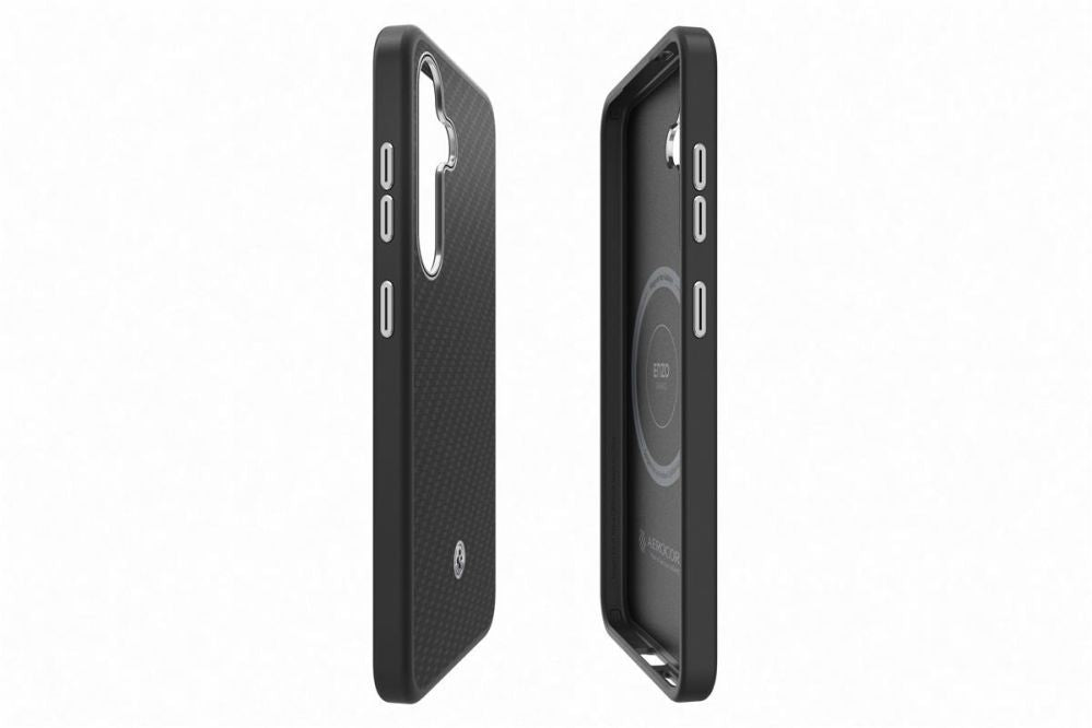 Чехол на заднюю панель Samsung  FPS931PGABW Enzo Aramid Case Samsung Galaxy S25, Black Silver