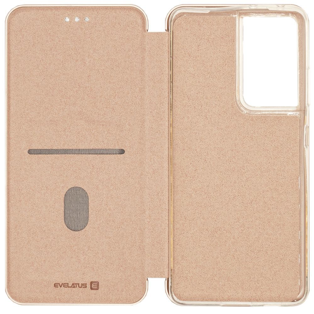 Book case Evelatus Samsung Galaxy S21 Ultra Book Case Rose Gold
