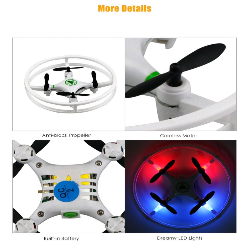 Other Phone Accessory iLike  Phantom - Kvadrokopters 360º (HC615) ar pulti 2.4GHz, lādējas ar USB, 6-axis gryro, 4 kanāli - balts White