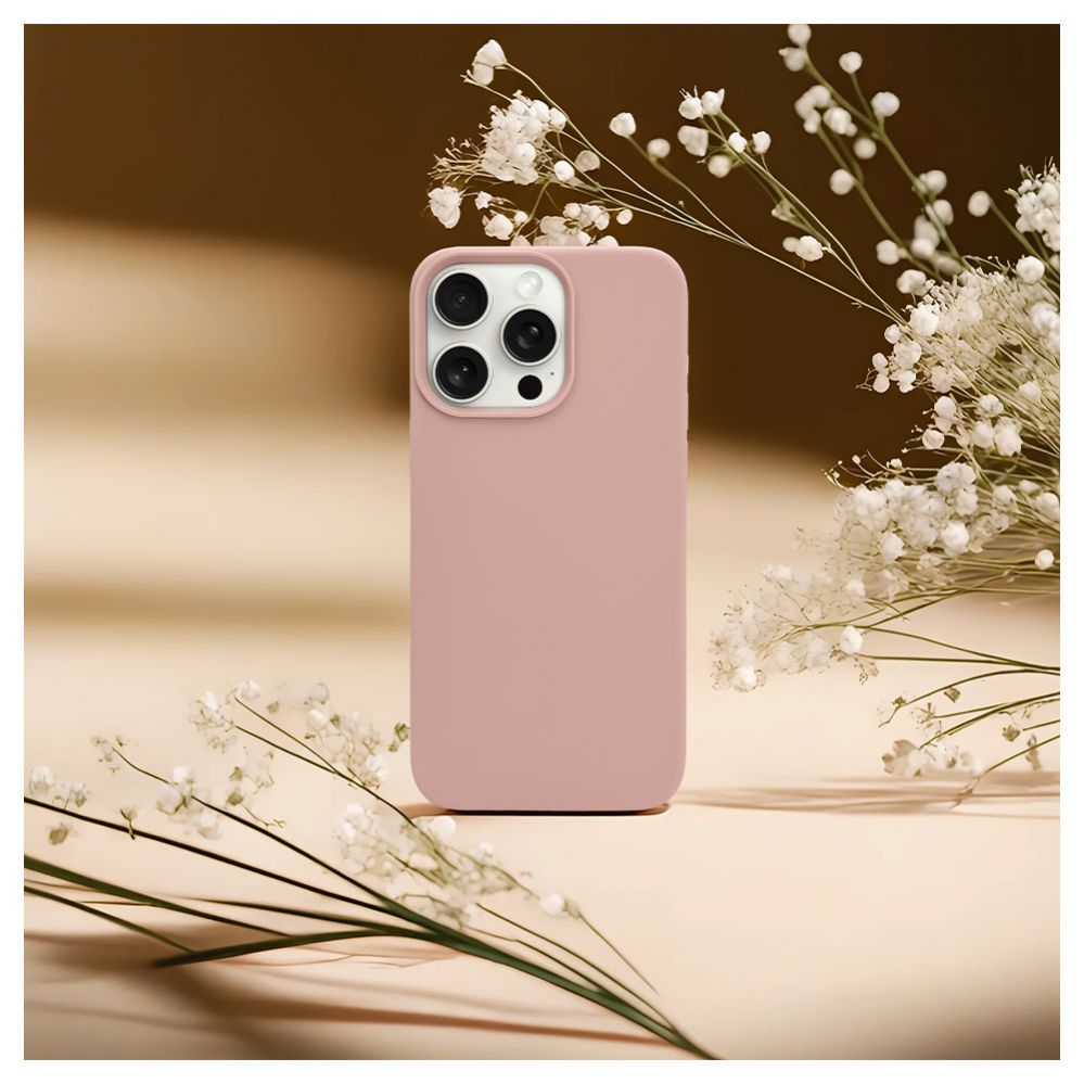 Чехол на заднюю панель Evelatus Apple iPhone 15 Pro Premium Magsafe Soft Touch Silicone Case Pink Sand