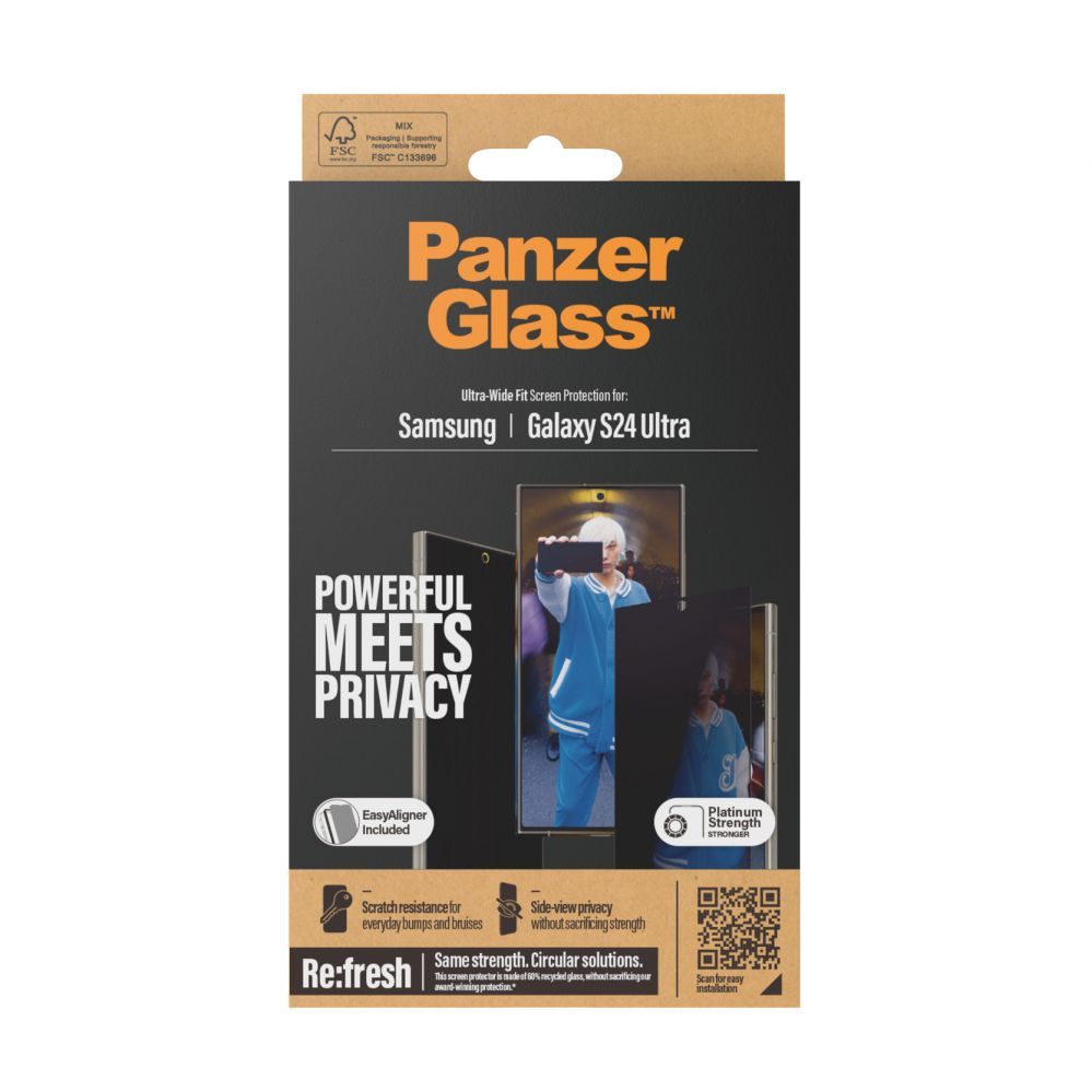 Чехол на заднюю панель PanzerGlass  Privacy Screen Protector Samsung Galaxy S 2024 Ultra | Ultra-Wide Fit wA