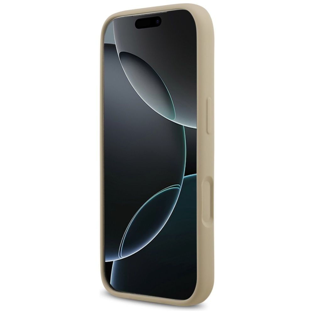 Tagakaaned Karl Lagerfeld Apple KARL LAGERFELD case for IPHONE 17 Pro compatible with MagSafe KLHMP17LSKIGROW (Silicone W/ KL Sketch & Logo) brown Brown