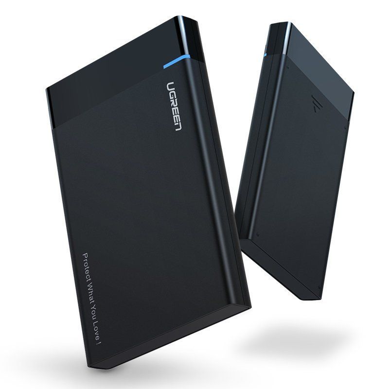 Кабель Ugreen  Ugreen bay for HDD SSD disk housing 2.5 '' SATA USB 3.2 Gen 1 (5 Gbps) micro USB SuperSpeed + 0.5 m cable black (US221 30848)