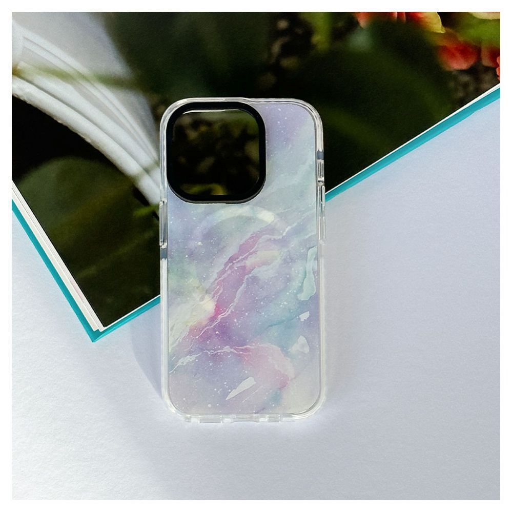 Tagakaaned Evelatus Apple iPhone 15 Pro Max PC+TPU With MagSafe Customized Print Purple