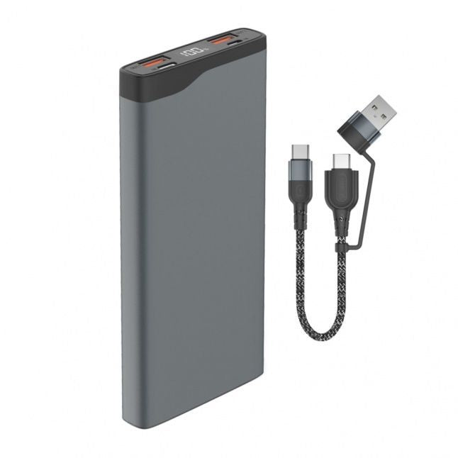 Внешний аккумулятор 4smarts  Power Bank VoltHub Pro 10000mAh 22.5W with Quick Charge, PD gunmetal *Select Edition*