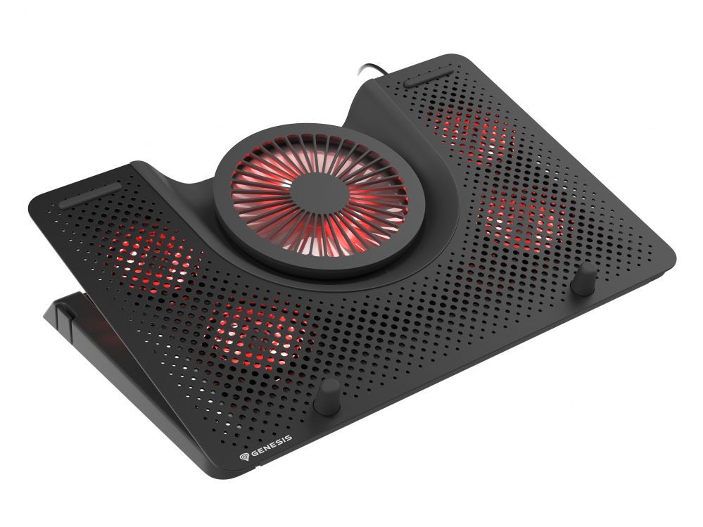 Jahutid Genesis  Laptop cooling pad, OXID 550 15.6-17.3 5 FANS, LED LIGHT, 1 USB