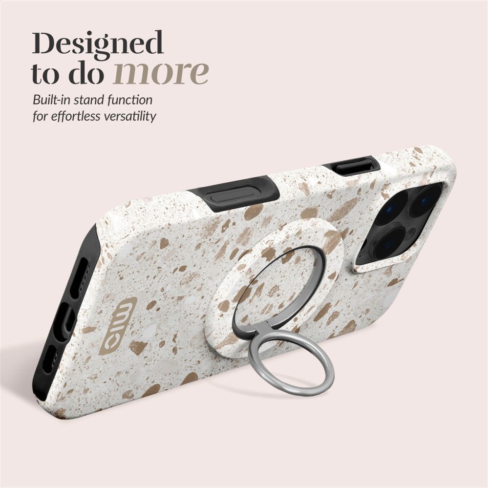 Back panel cover Mio  MIO Soft Terrazzo Magsafe Case Compatible Ring Holder