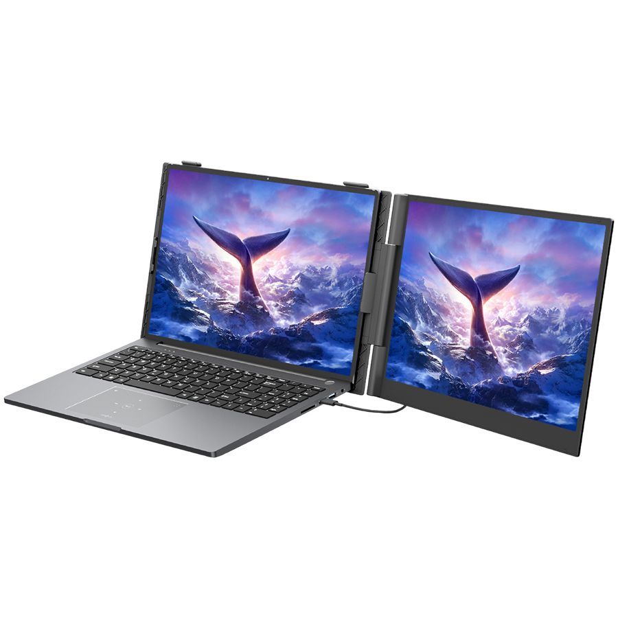 Monitor Blackview  Portable monitor Blackview SCM6 Single Screen 14inch 1920x1080 16:9 LCD 60Hz IPS 178 USB-C 3.1x3 for 13-17.3 inch laptops 332x207x15.6mm Grey Black