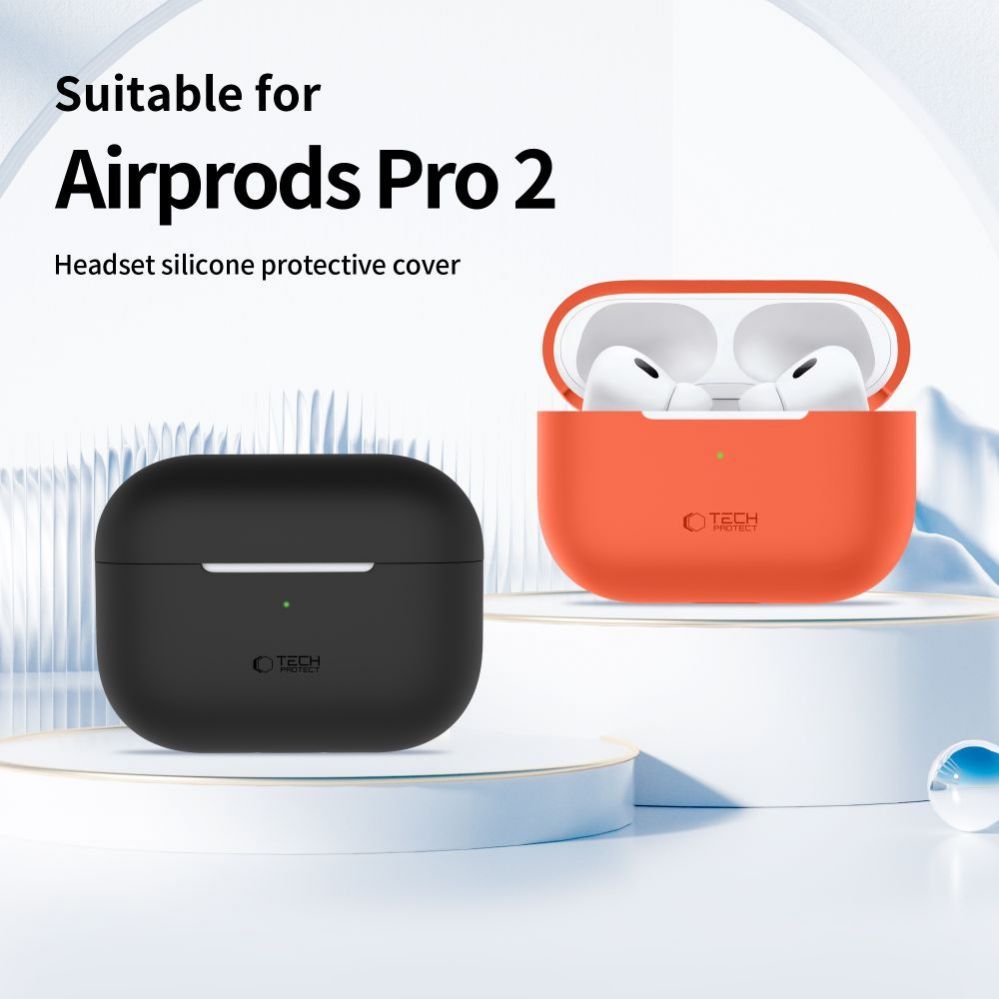 Чехол для наушников Tech-Protect Apple AirPods Pro 1 / 2 Silicone Case Gray