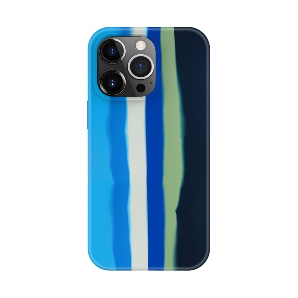 Чехол на заднюю панель Evelatus Apple iPhone 15 Pro Max Silicone case Multi-Colored Blue