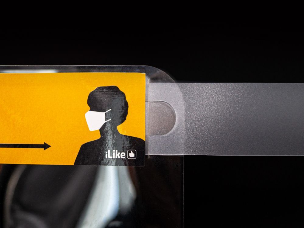 Näokaitse iLike - Face Shield 0.3mm with sponge