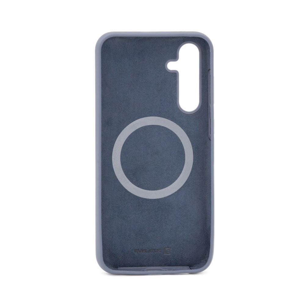 Back panel cover Evelatus Samsung Galaxy S23 FE Premium Soft Touch Silicone Case Midnight Blue