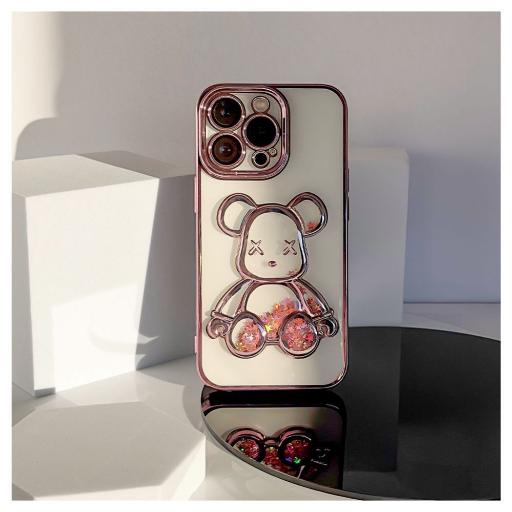 Back panel cover iLike Apple iPhone 13 Pro Silicone Case Print Desire Bear Pink