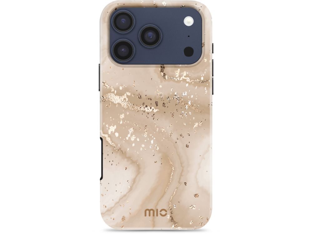 Back panel cover Mio  MIO Gold Marble Magsafe Compatible for iPhone 17 Pro Max