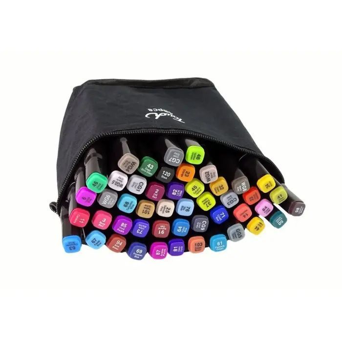 Toys iLike  Toy Super Set of 48pcs Color Markers with zipper carrying bag