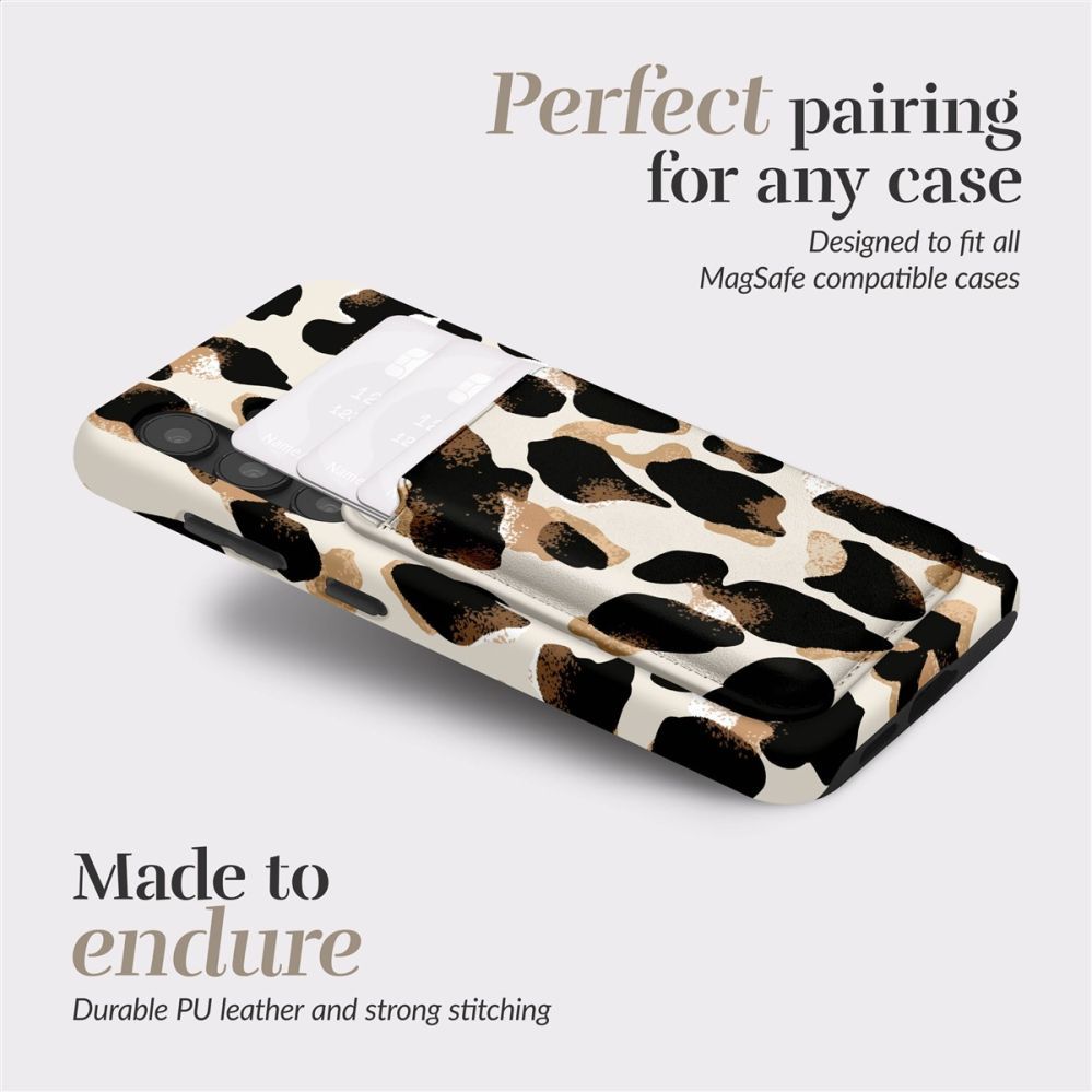 Чехол на заднюю панель Mio  MIO Leopard Magsafe Case Compatible Card Holder