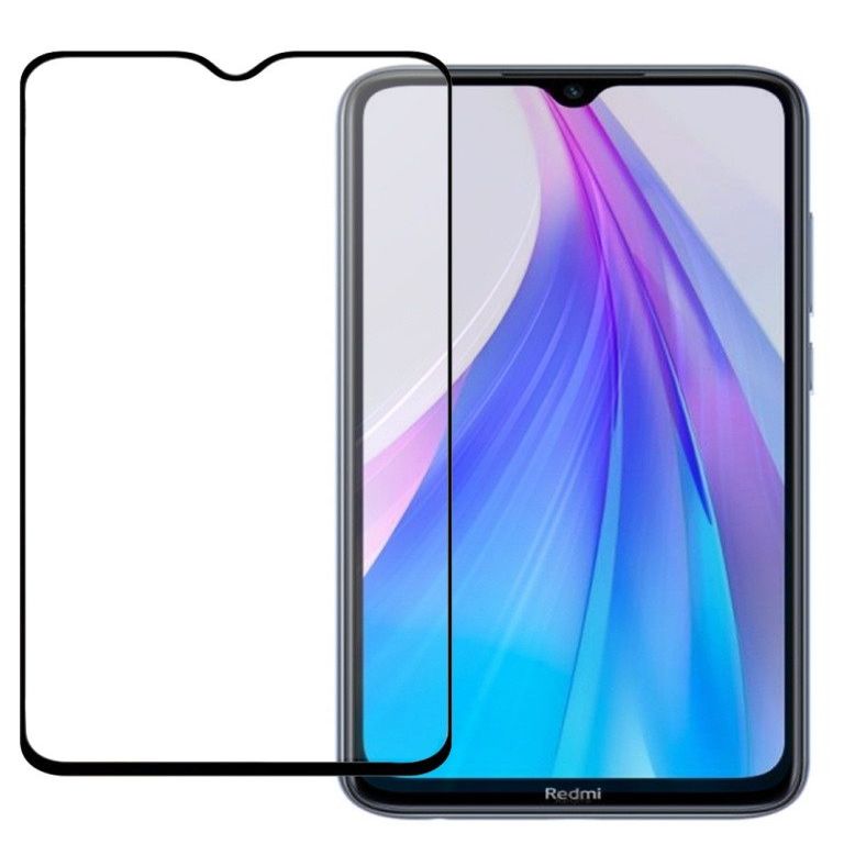 Kaitseklaasid Evelatus Xiaomi Note 8T 2.5D Black Frame (Full Glue)