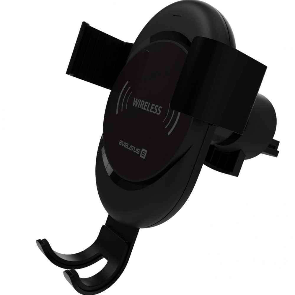 Automaatne hoidja Evelatus  Gravity Car Holder with Wireless Charger WCH02 Black