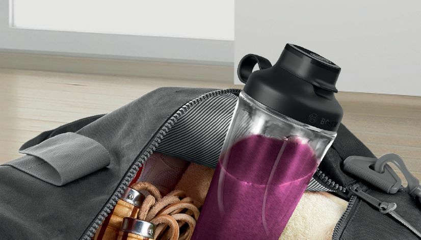 Mikserid ja blenderid Bosch  VitaPower ToGo Smoothie Maker MMB2111S Tabletop, 450 W, Jar material Tritan, Jar capacity 0.6 L, Ice crushing, Silver