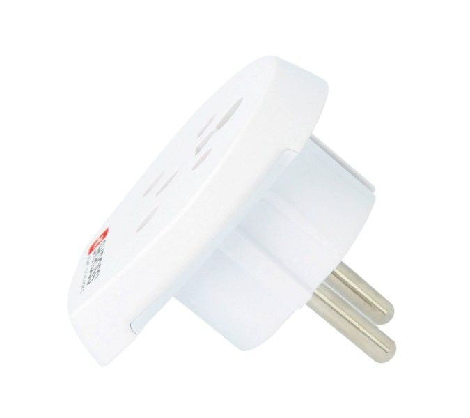 Üleminek Skross  Travel adapter Denmark, India - Israel to Europe White