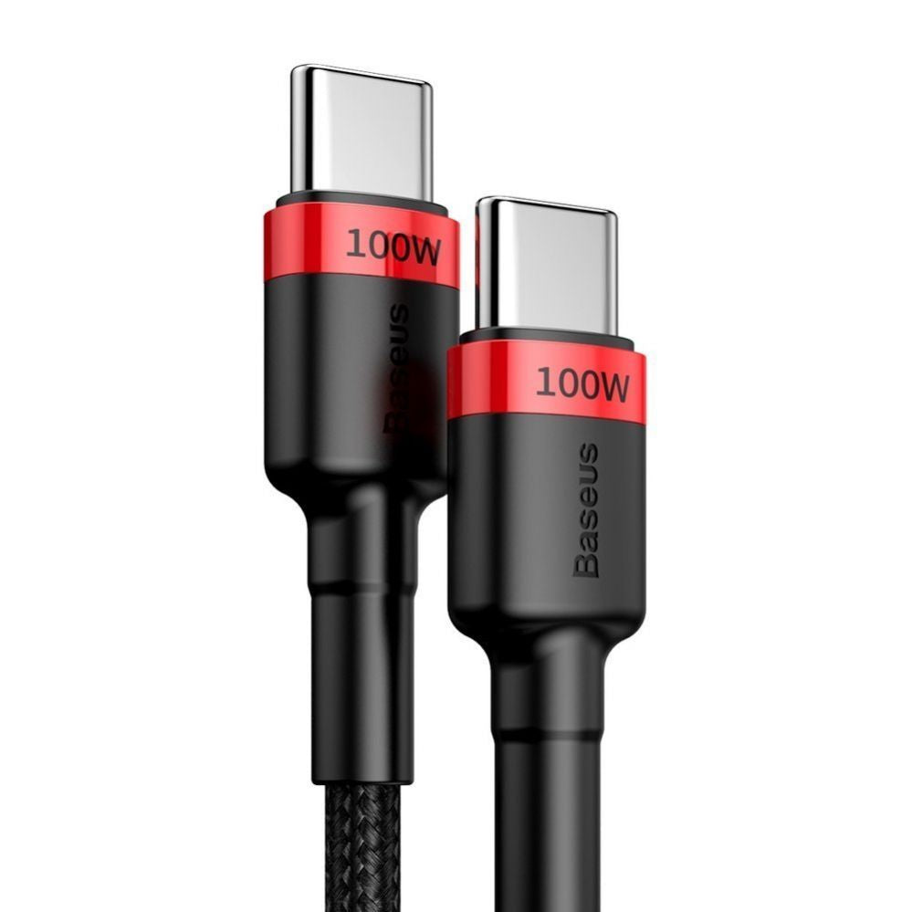 Cable Baseus  Baseus CATKLF-AL91 USB-C - USB-C PD QC cable 100W 5A 480Mb/s 2m - black and red