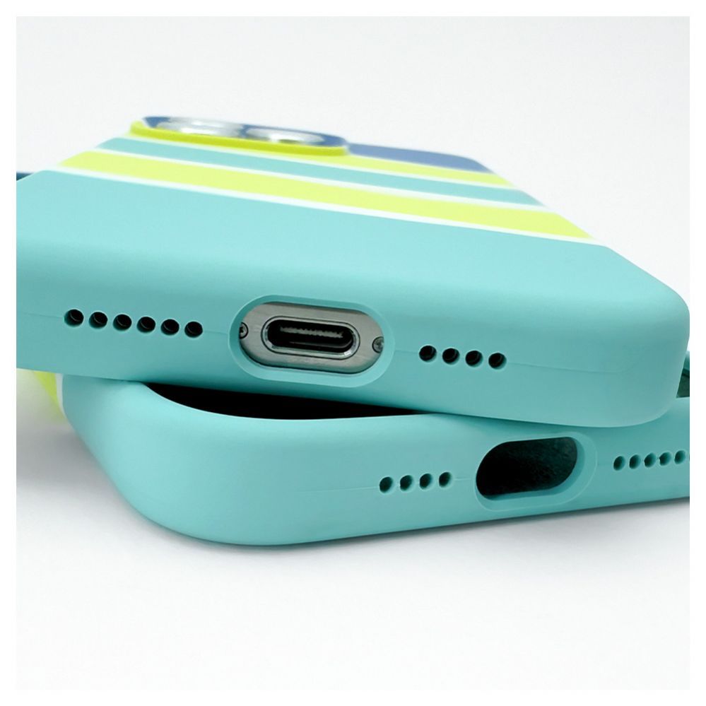 Чехол на заднюю панель Evelatus Apple iPhone 15 Pro Max Silicone case Multi-Colored Yellow Green