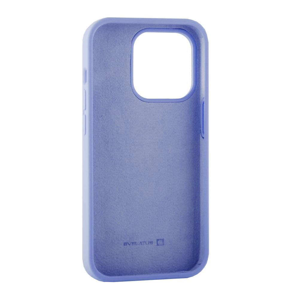 Back panel cover Evelatus Apple iPhone 14 Pro 6.1 Premium Soft Touch Silicone Case Light Purple