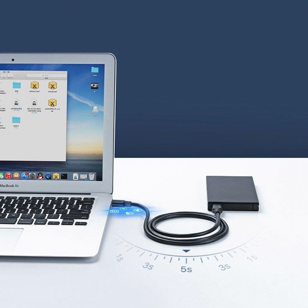 Kaabel Ugreen  Ugreen US128 10371 USB-A 3.0 / USB-A 3.0 5Gb/s cable 2m - black
