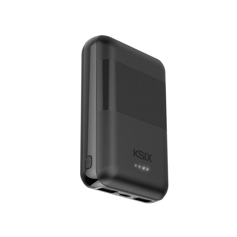 Väline aku ksix  Ksix Powebank Mini 10000mAh 10W+cable USB-A USB-C Black