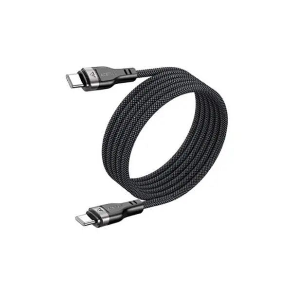Kaabel Acefast  3in1 Cable Acefast C11-03 USB-C - USB-C 480Mb/s 100W 1.2m Black