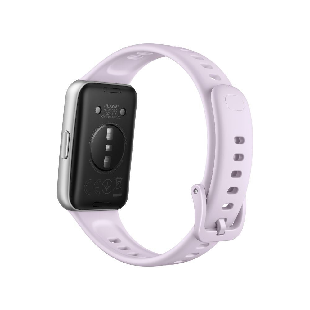 Fitness bracelet Huawei  Band 11 Silver Durable Polymer Case with Purple Fluoroelastomer Strap