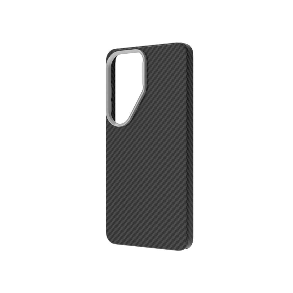Back panel cover Just Must JM PLATINUM CARBON with MagSafe for Galaxy S26 Ultra Black