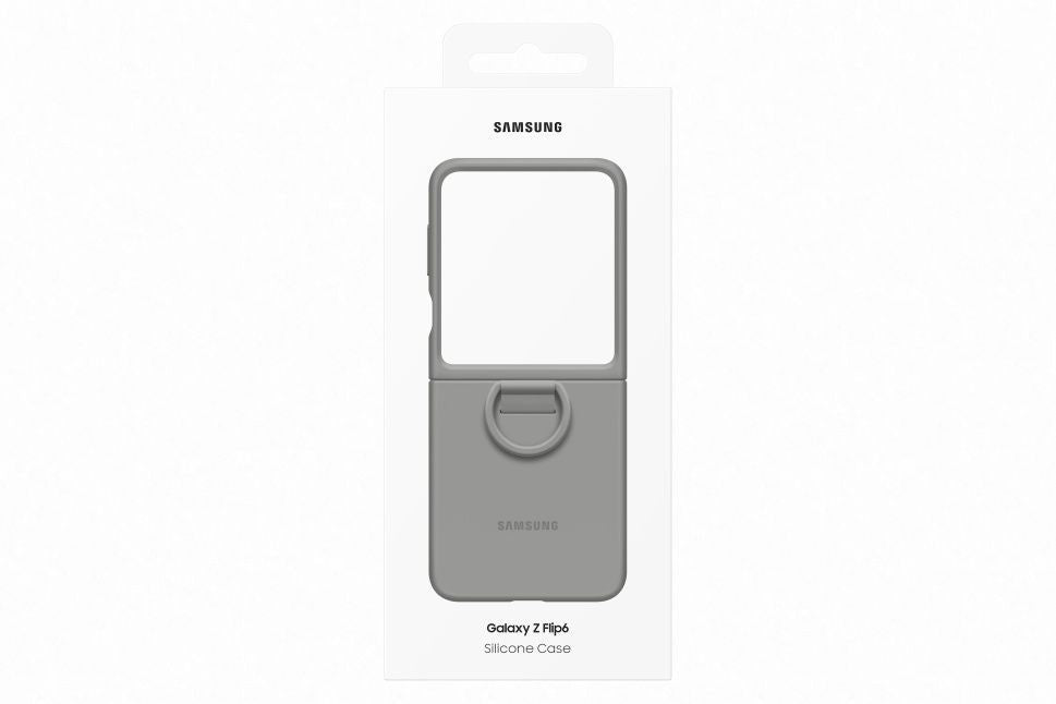 Back panel cover Samsung  PF741TJEGWW Silicone Case Samsung Galaxy Flip6, Gray