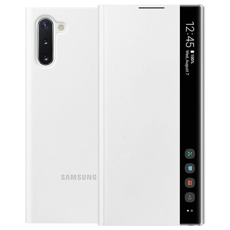 Book case Samsung  Galaxy Note 10 Clear View Cover White