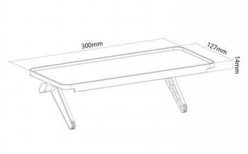 TV bracket NEOMOUNTS BY NEWSTAR  NEOMOUNTS BY NEWSTAR UNIVERSAL MULTIMEDIA SHELF WIDTH 30CM
