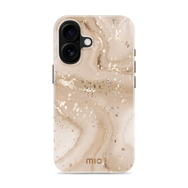 Tagakaaned Mio  MIO Gold Marble Magsafe Compatible for iPhone 16