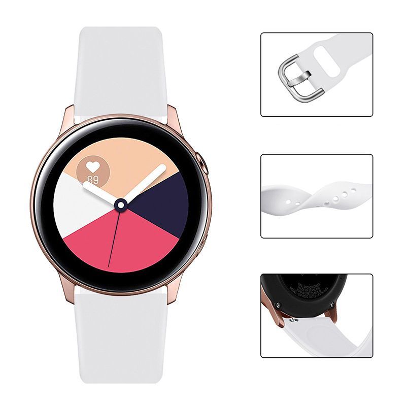Rihm Hurtel  Silicone Strap TYS band for Samsung Galaxy Watch 40 / 41 / 42 / 43 / 44 mm - gray