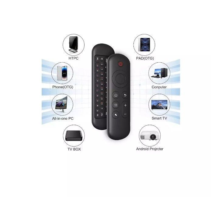 Другой товар CP  M5 LED 2in1 Universal Smart TV / PC Remote Bluetooth / Wireless with Keyboard / 6-Axis Gyro Black