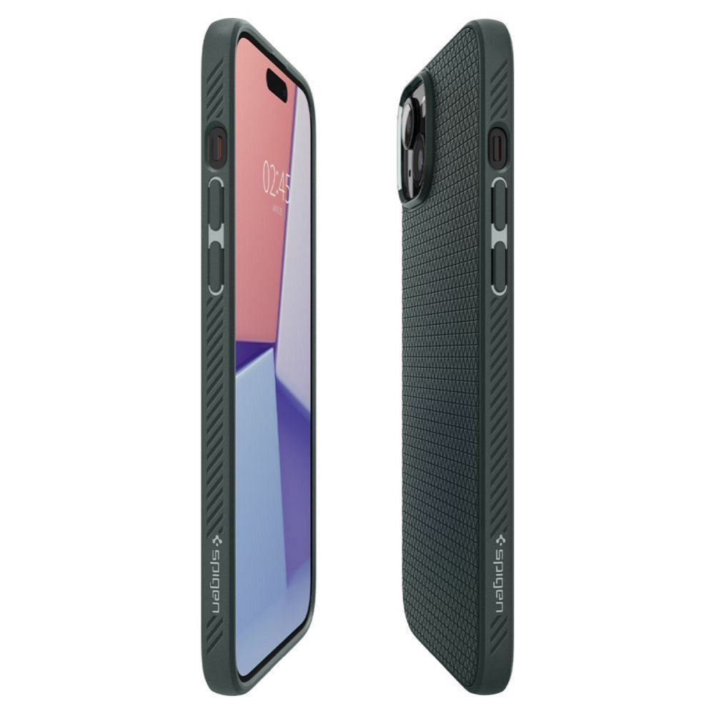 Tagakaaned Spigen  SPIGEN case LIQUID AIR for IPHONE 15 abyss green