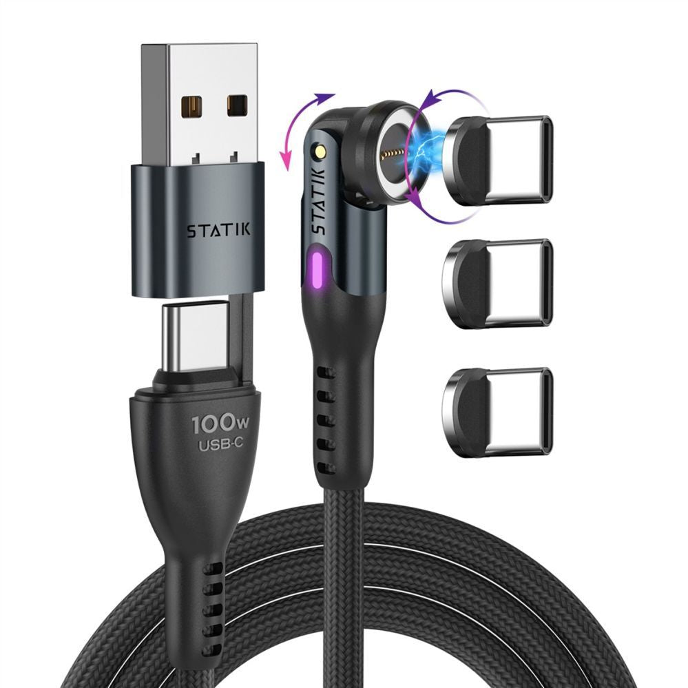 Cable statik  STATIK Statik 360 Pro Cable 2.0 USB-C Only; 1m, Black