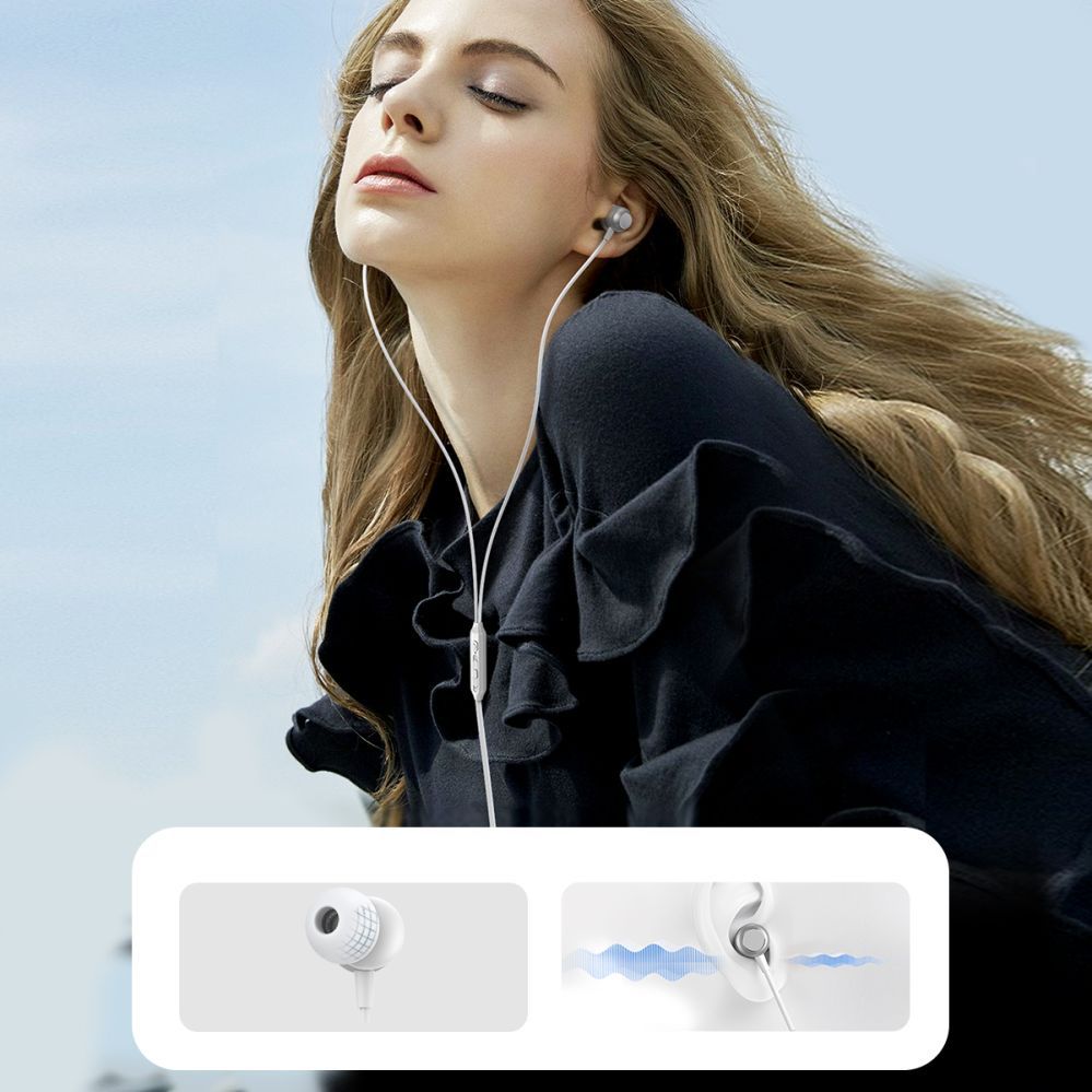 juhtmega kõlarid Joyroom  Joyroom JR-EC06 USB-C in-ear headphones - silver Silver