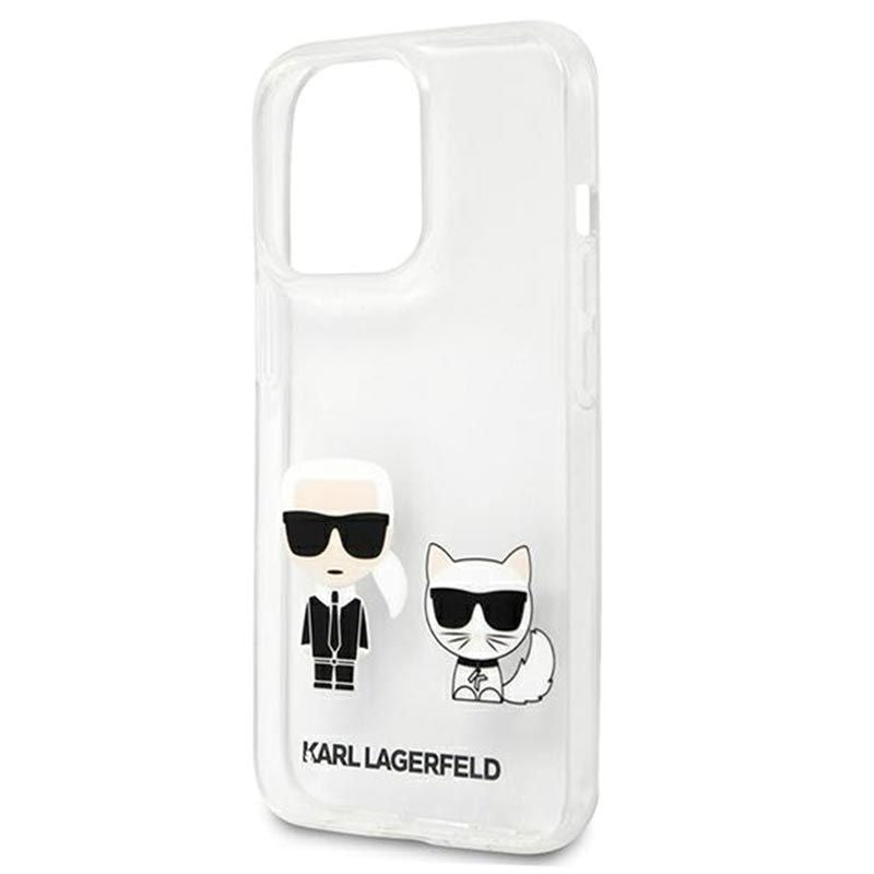 Back panel cover Karl Lagerfeld  iPhone 13 Pro Choupette Case Transparent