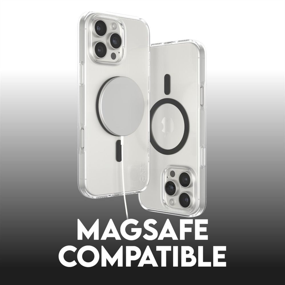Tagakaaned PanzerGlass  CARE Flagship case with Black MagSafe iPhone 16 Pro Max, Transparent