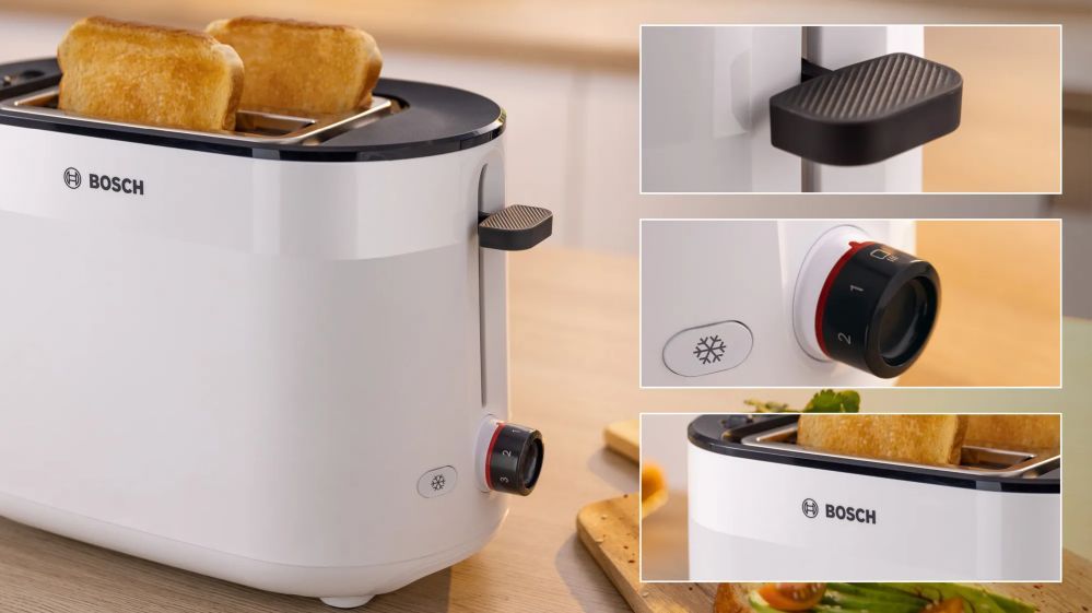Тостер Bosch  Compact Toaster | TAT2M121 MyMoment | Power 950 W | Number of slots 2 | Housing material Plastic | White