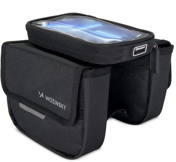 Jalgratta tarvik iLike Universal frame bike bag bicycle pannier waterproof phone case 1.5l Black