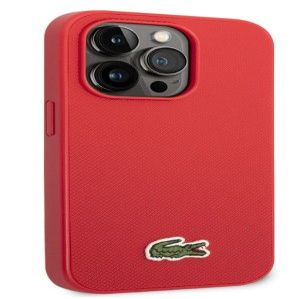 Tagakaaned Lacoste Apple Phone 14 Pro Iconic Petit Pique Logo Case Red