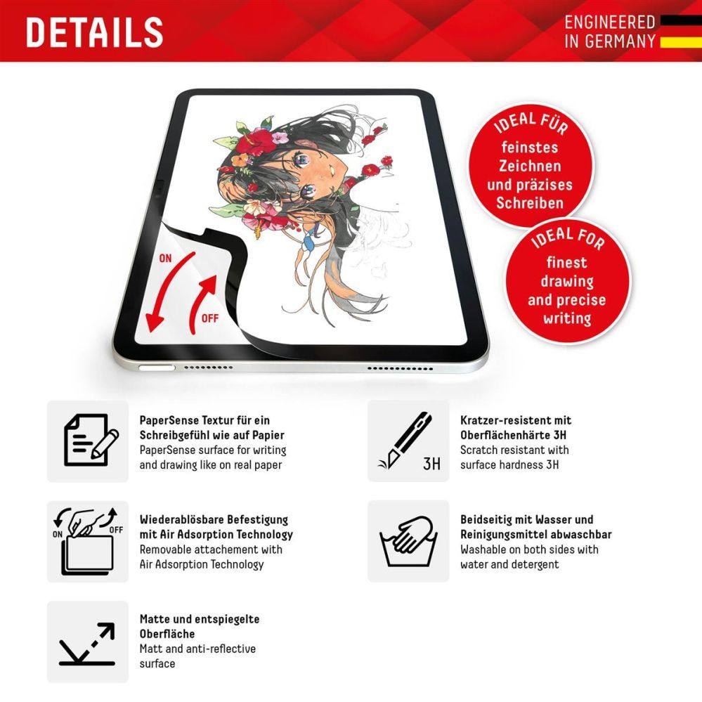 Protective glass Displex Displex PaperSense iPad 10.9"(10th)/Air 11" 2024